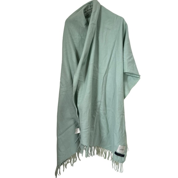 Aritzia Accessories - Aritzia Wilfred Free 100% Wool Classic Scarf Blanket Fringes Wrap Shawl Cozy Big